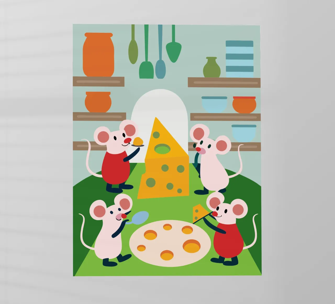 Il topo mangia il formaggio pellicola backlit da CUTE ANIMALS