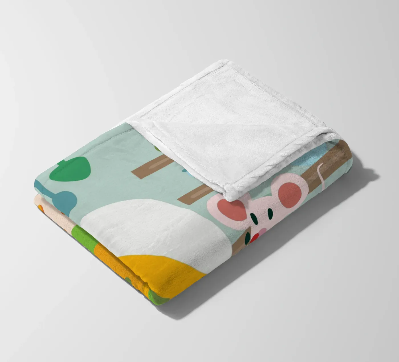 Mouse Eats Cheese Fleecedecke von CUTE ANIMALS