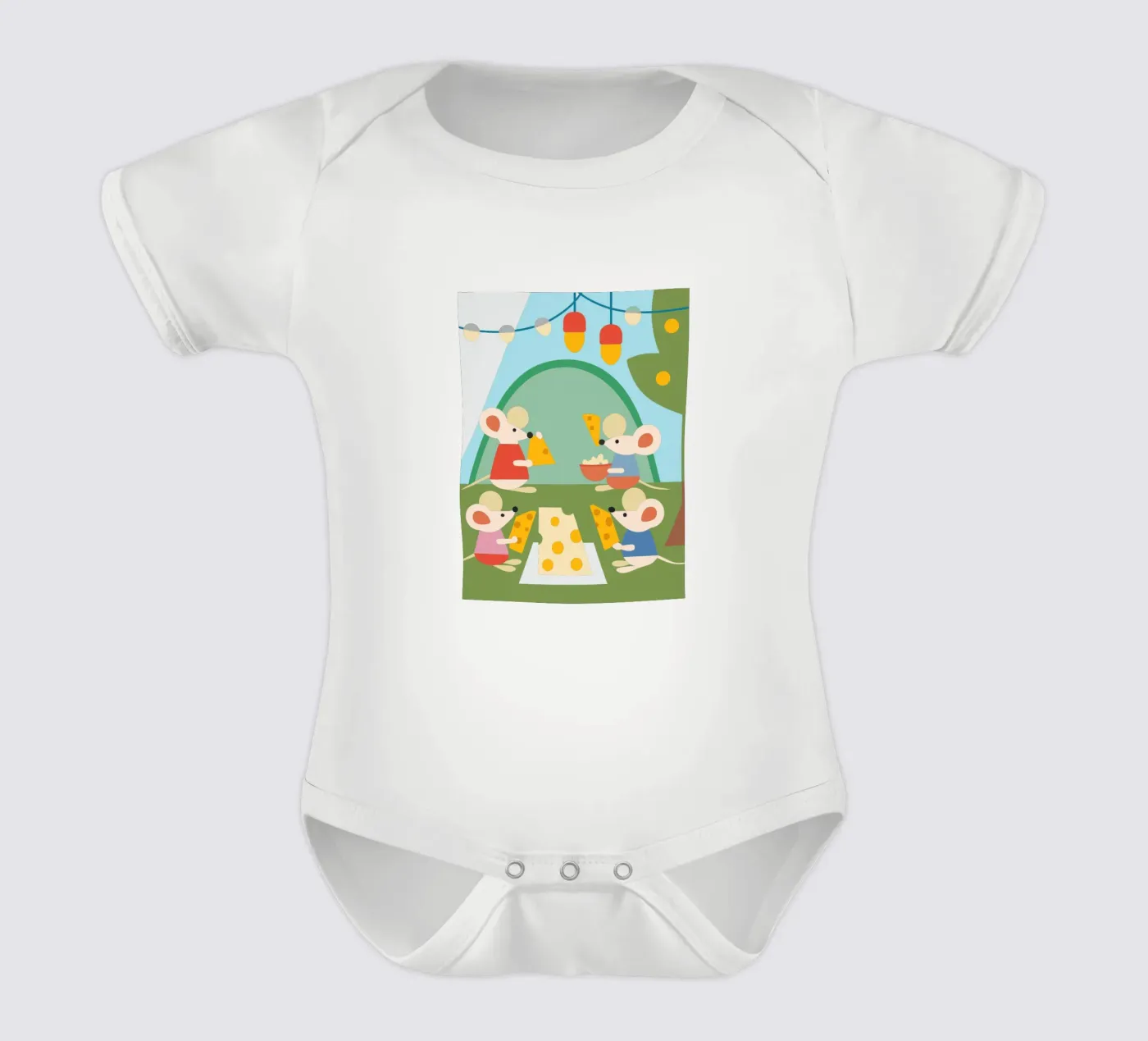 La souris mange du fromage body bébé de CUTE ANIMALS