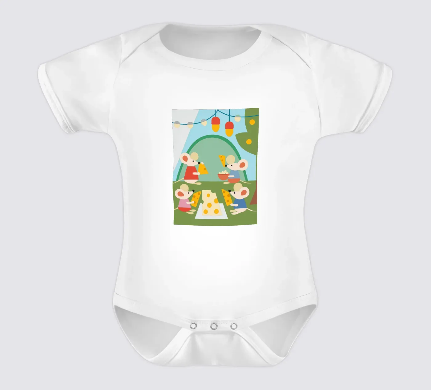 La souris mange du fromage body bébé de CUTE ANIMALS