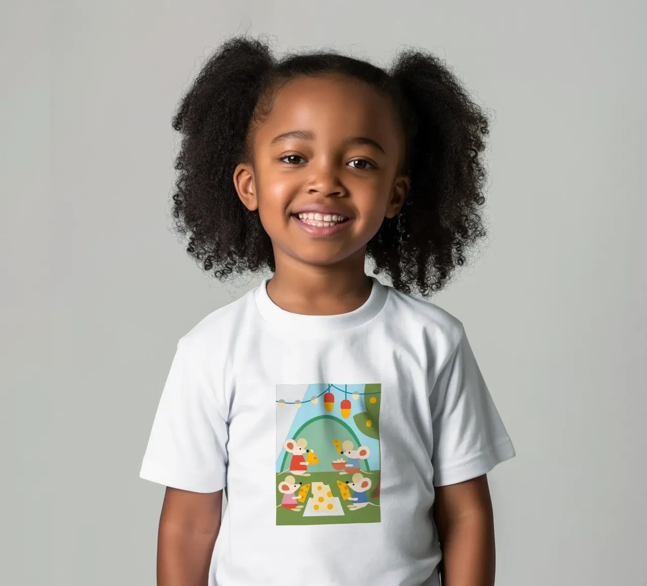 Il topo mangia il formaggio t-shirt bambini da CUTE ANIMALS