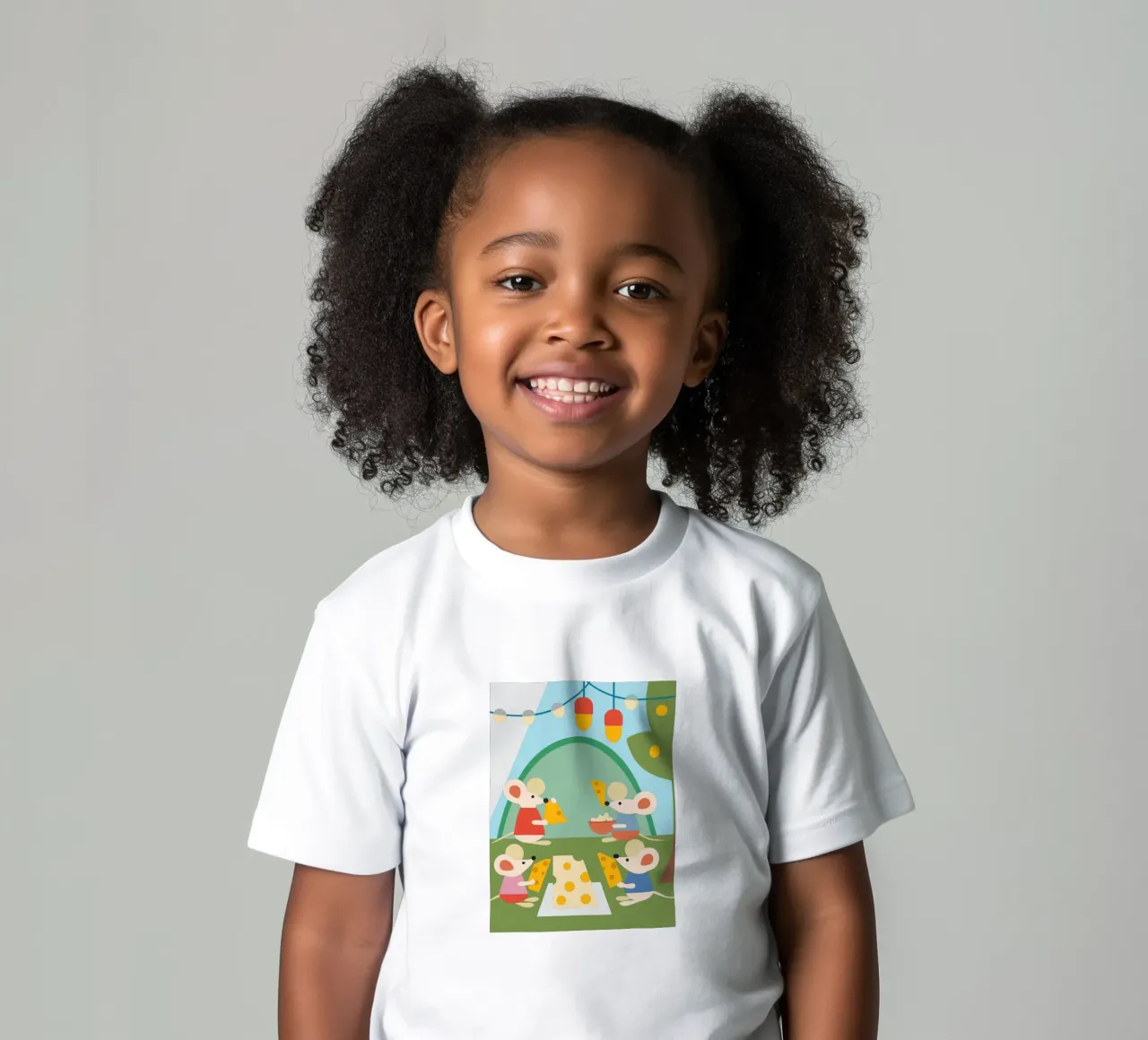 Il topo mangia il formaggio t-shirt bambini da CUTE ANIMALS