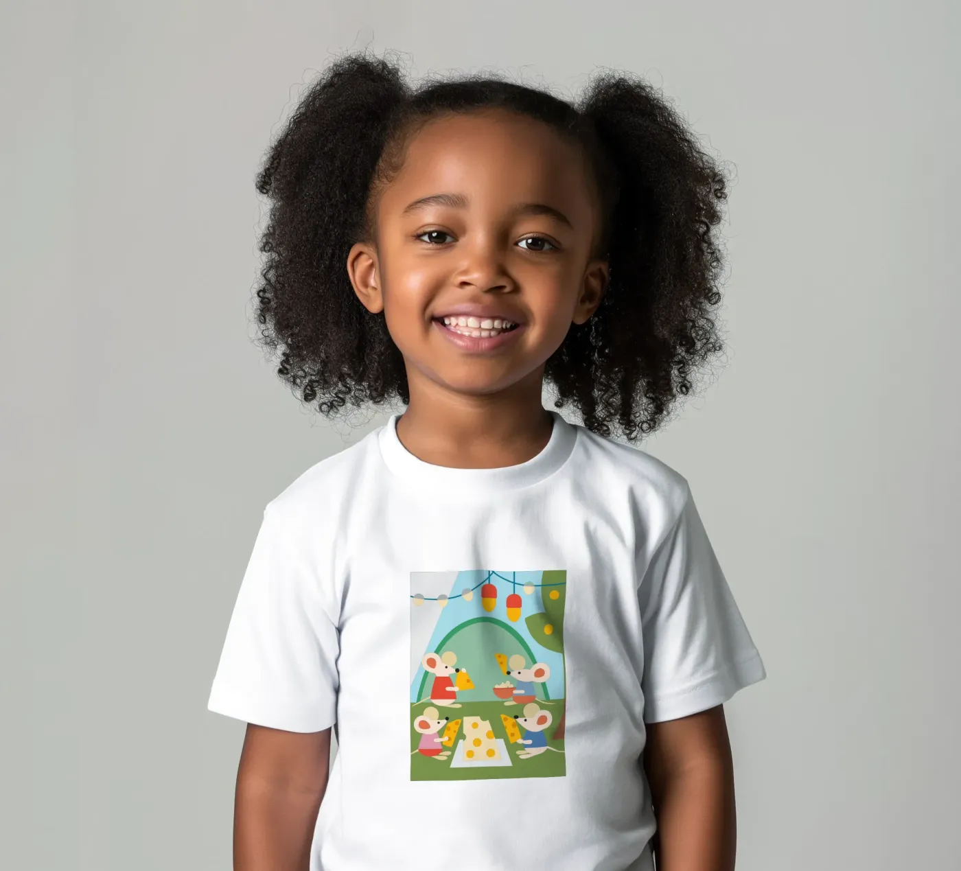 Il topo mangia il formaggio t-shirt bambini da CUTE ANIMALS