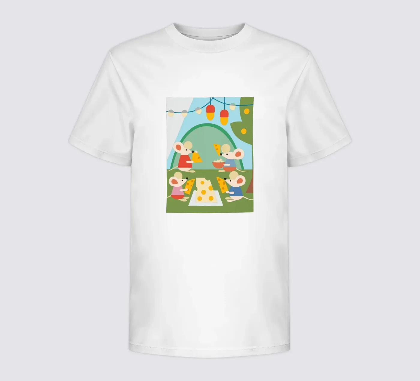 Il topo mangia il formaggio t-shirt bambini da CUTE ANIMALS