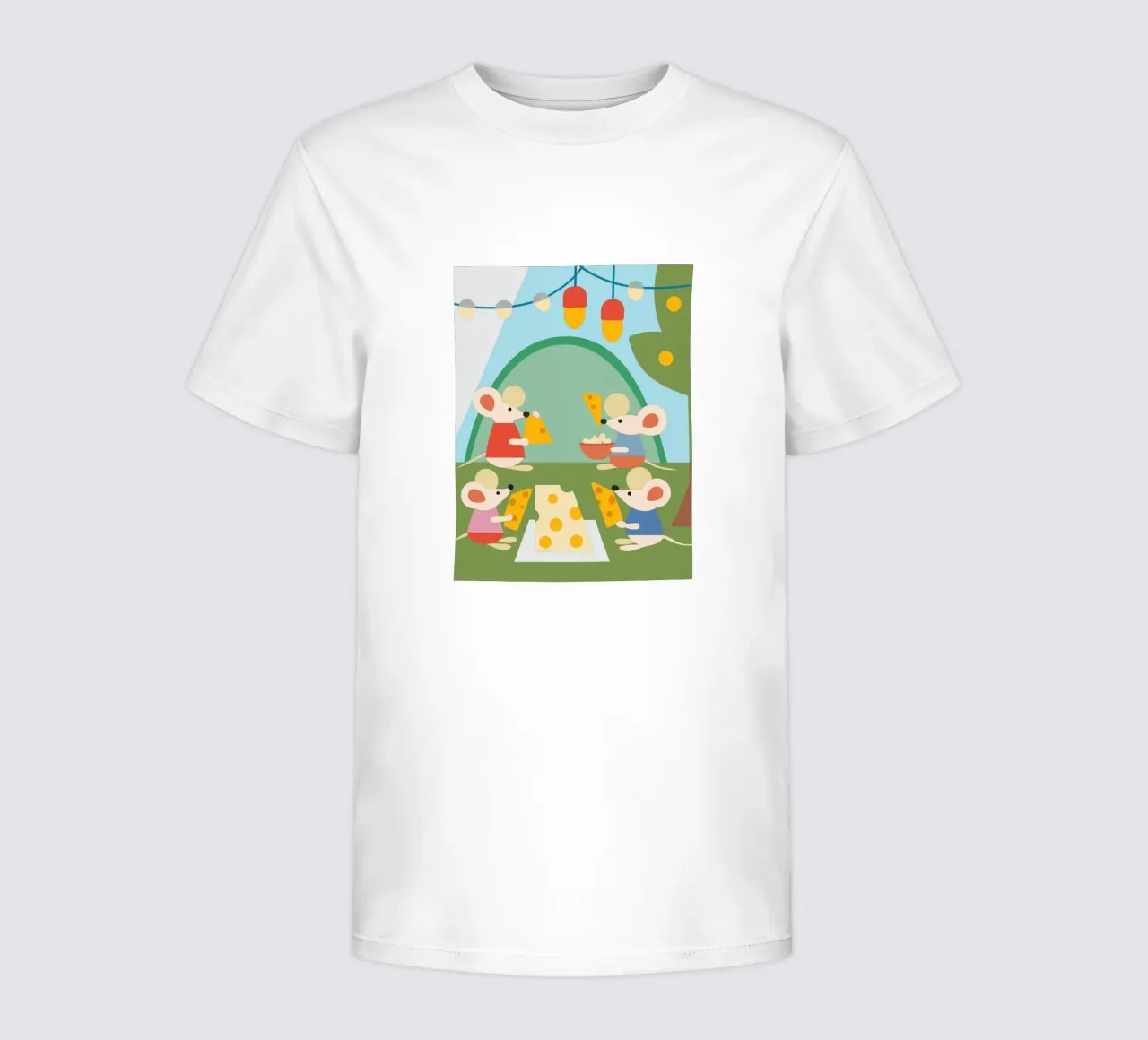 Il topo mangia il formaggio t-shirt bambini da CUTE ANIMALS