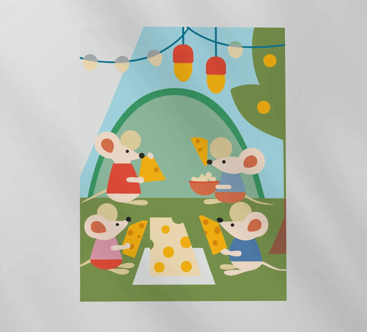 Mouse Eats Cheese pellicola backlit da CUTE ANIMALS
