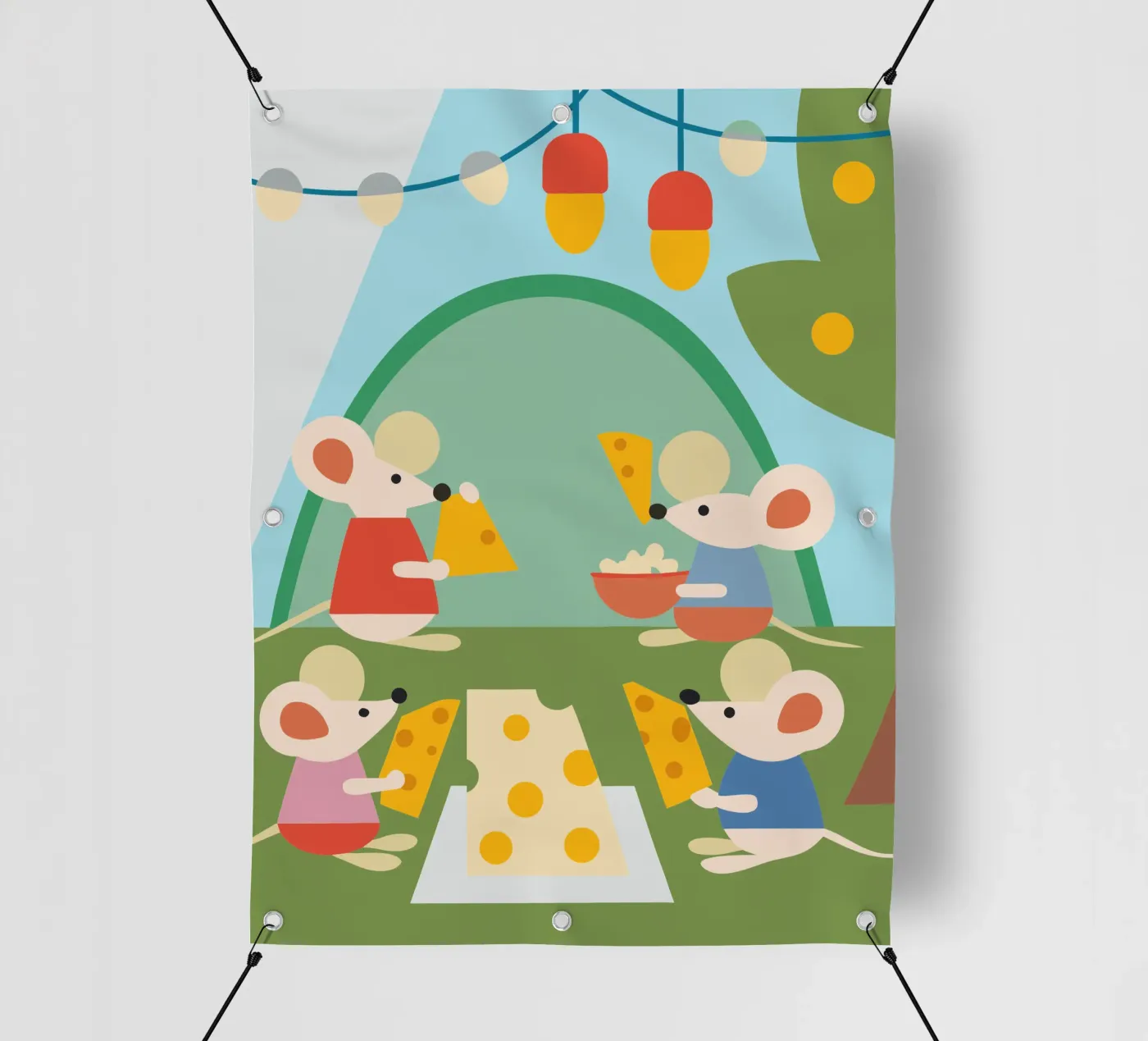 Mouse Eats Cheese pvc cover by CUTE ANIMALS