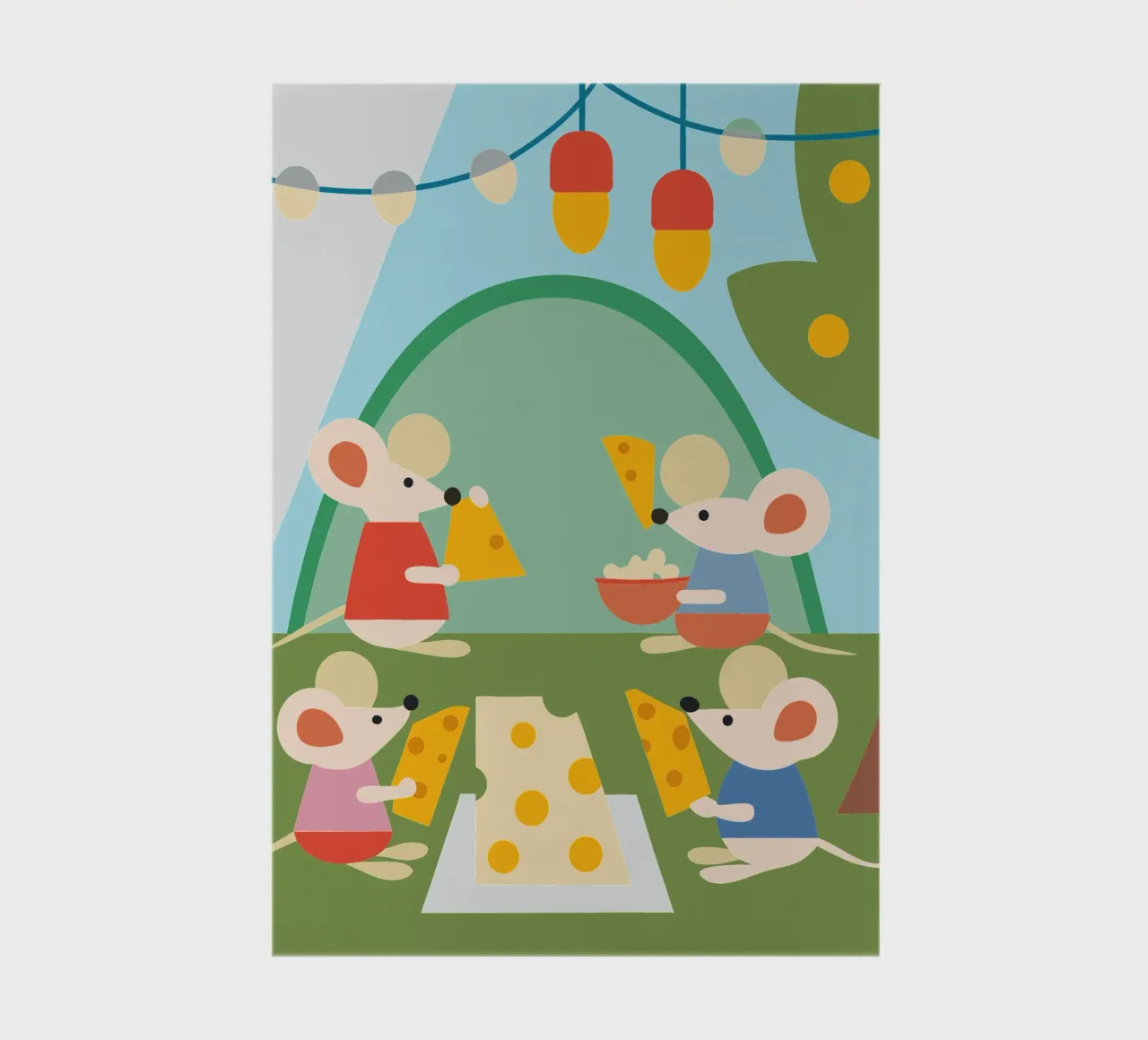 Mouse Eats Cheese notebook by CUTE ANIMALS