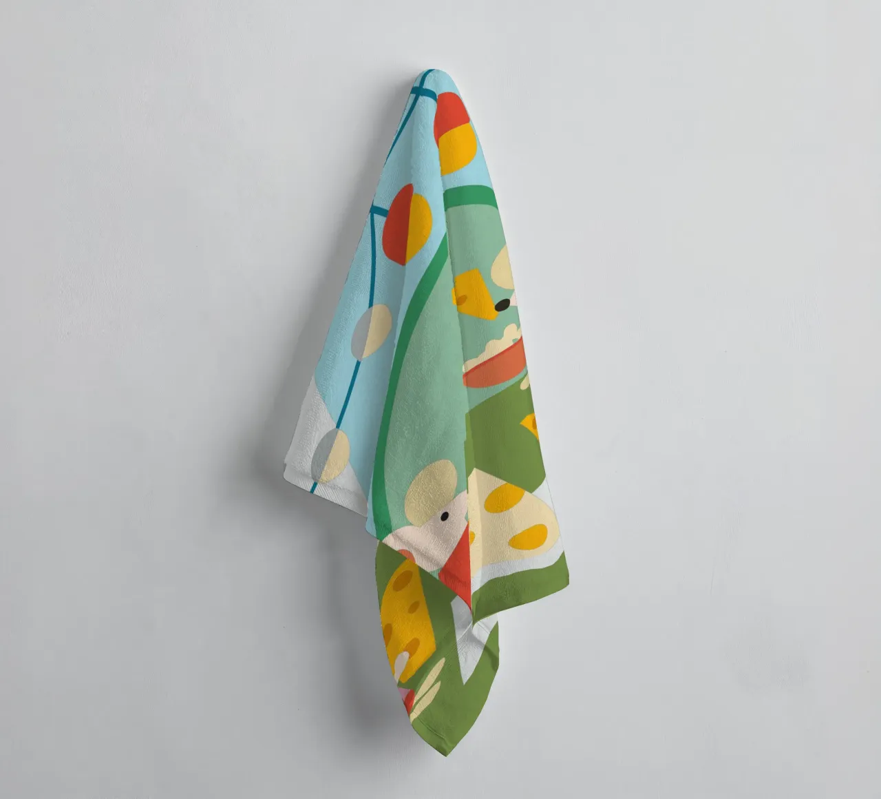Mouse Eats Cheese towel by CUTE ANIMALS