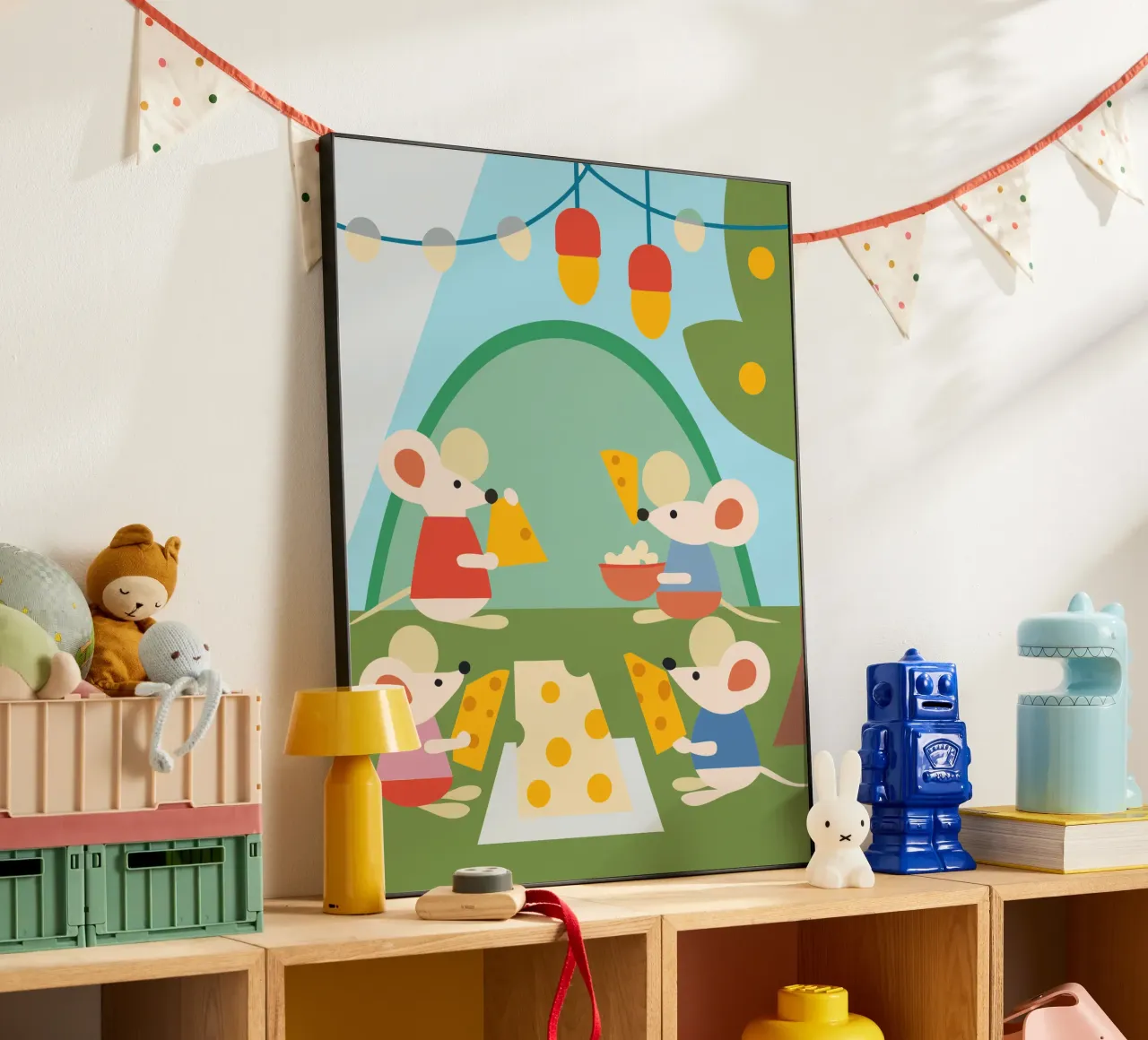 Mouse Eats Cheese forex plate by CUTE ANIMALS