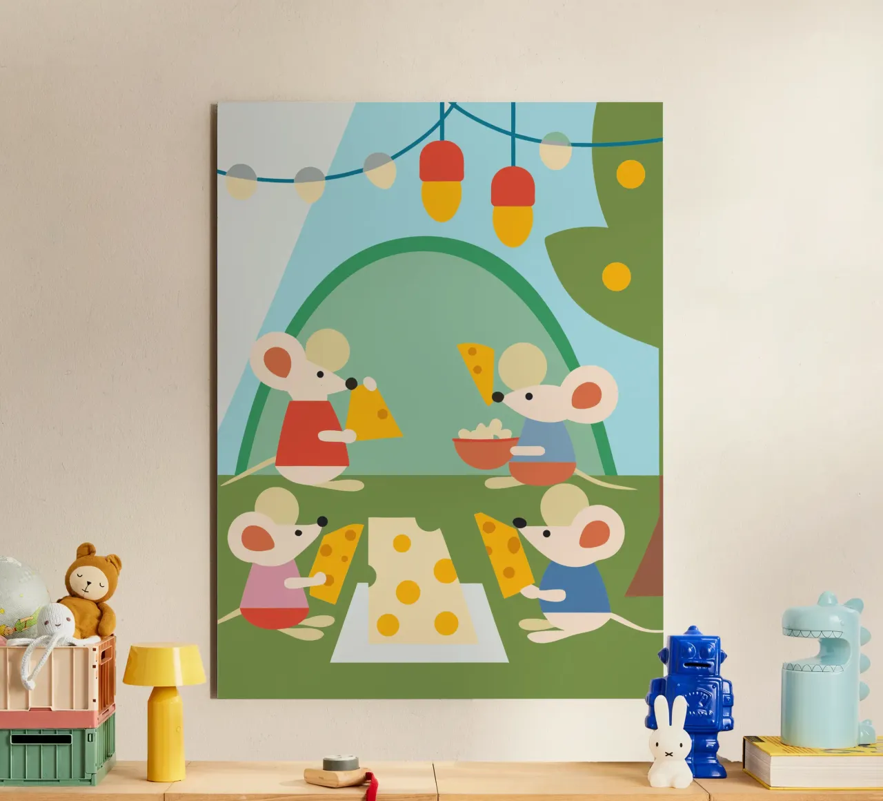 Mouse Eats Cheese forex plate by CUTE ANIMALS