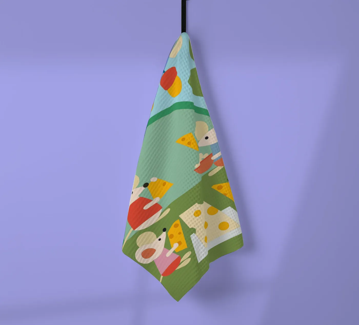 La souris mange du fromage torchon de CUTE ANIMALS