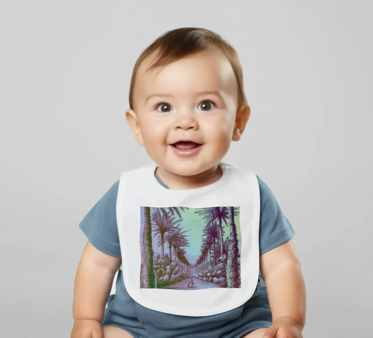 Palm Pop | Press Play Art Print Remix bavaglino da Press Play Art Prints