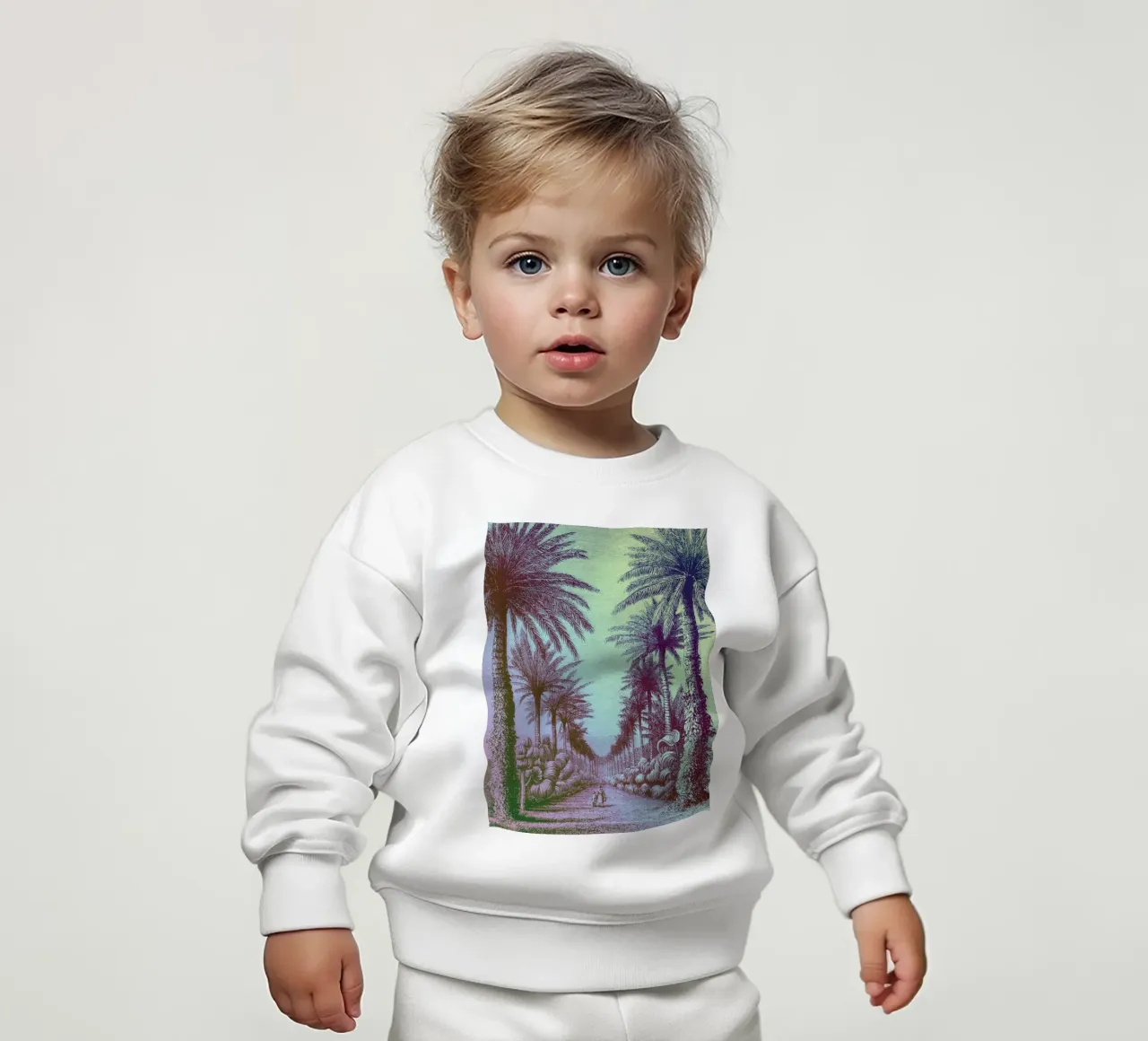 Palm Pop | Press Play Art Print Remix felpa neonato da Press Play Art Prints