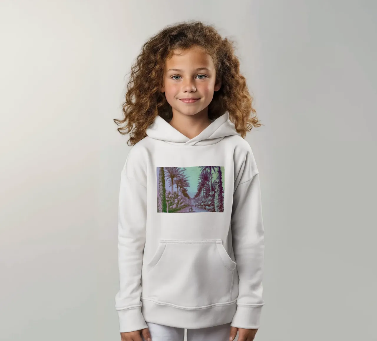 Palm Pop | Press Play Art Print Remix felpa bambino con cappuccio da Press Play Art Prints