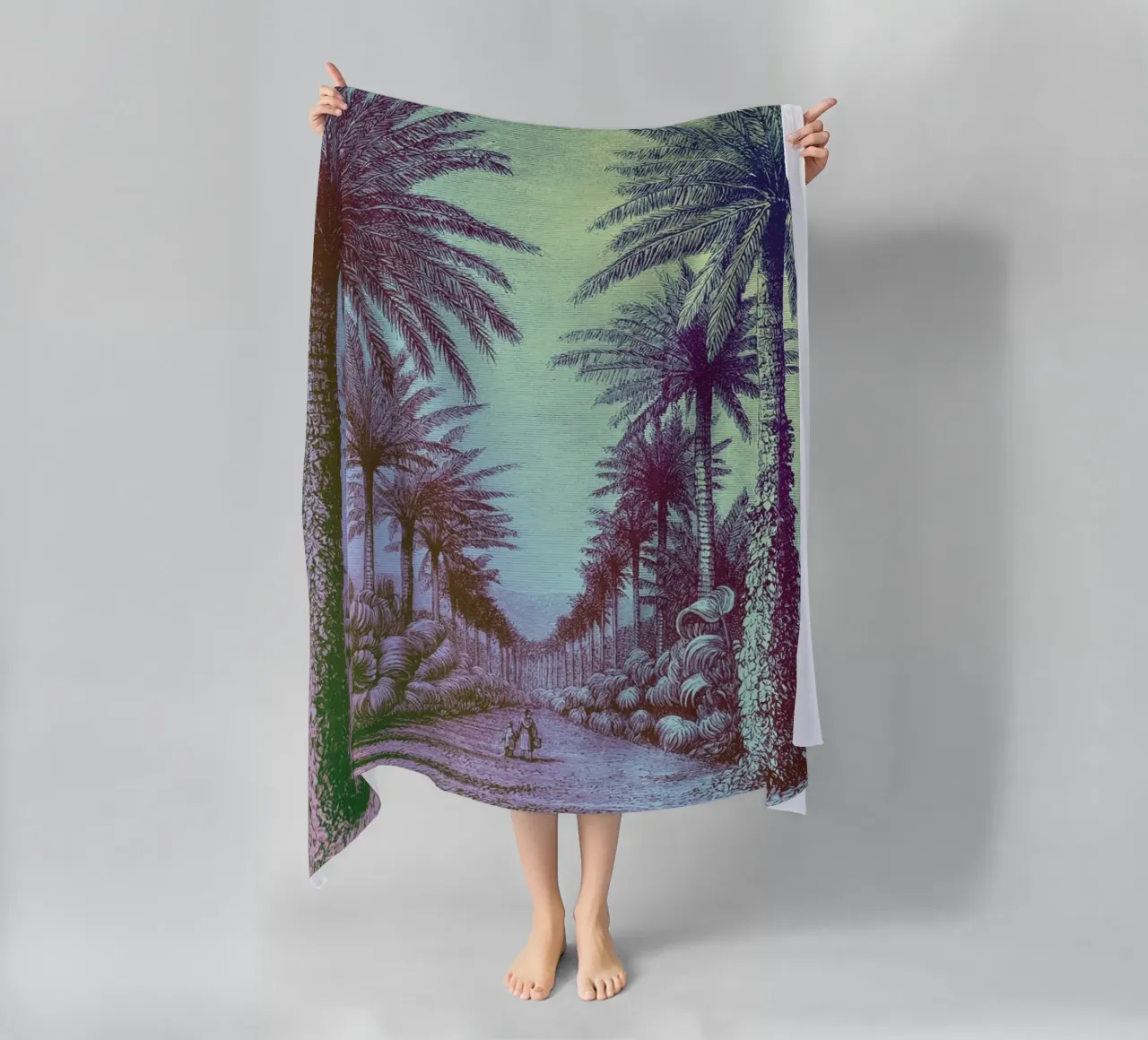 Palm Pop | Press Play Art Print Remix telo mare da Press Play Art Prints