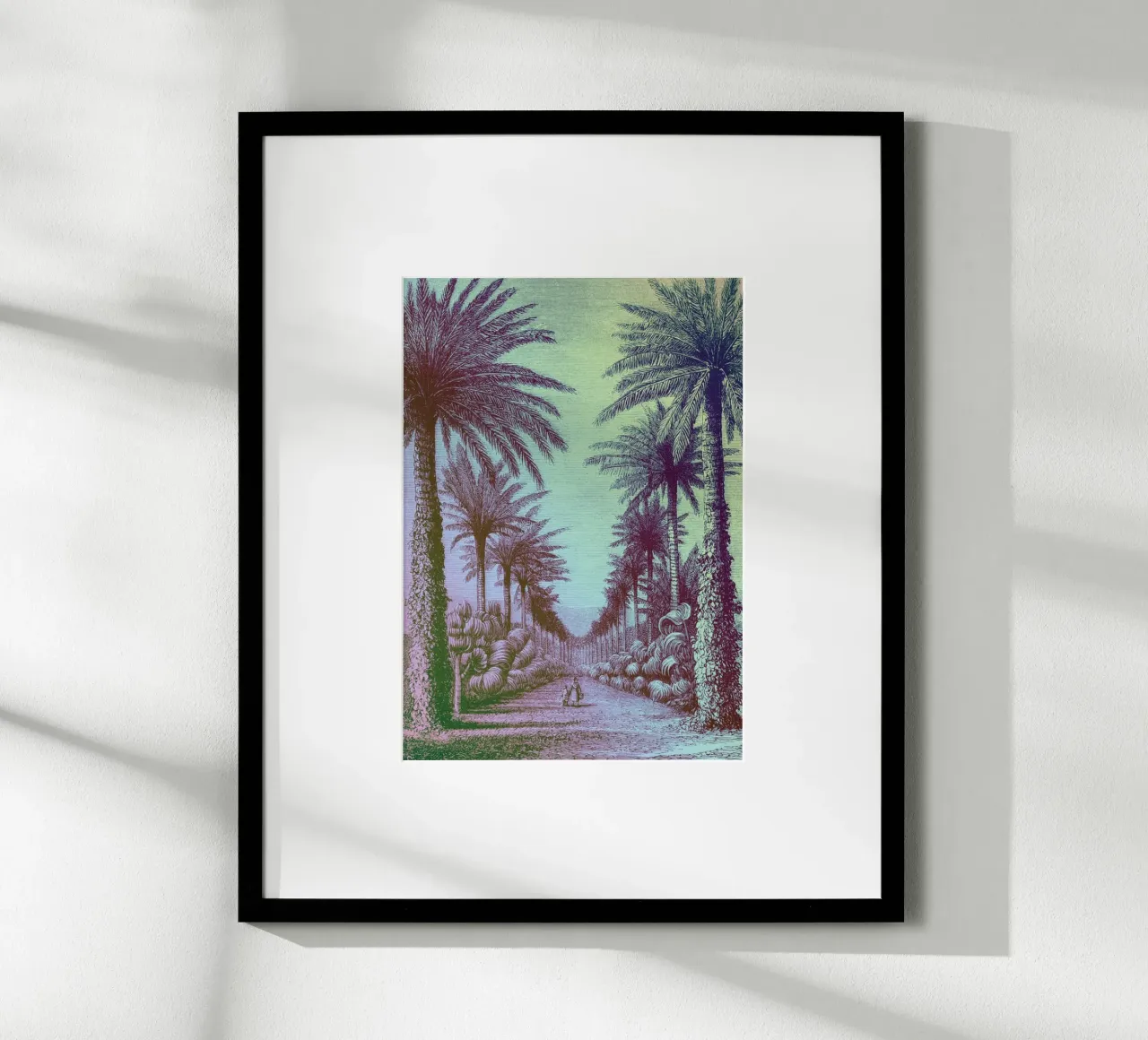 Palm Pop | Press Play Art Print Remix poster con telaio in legno da Press Play Art Prints