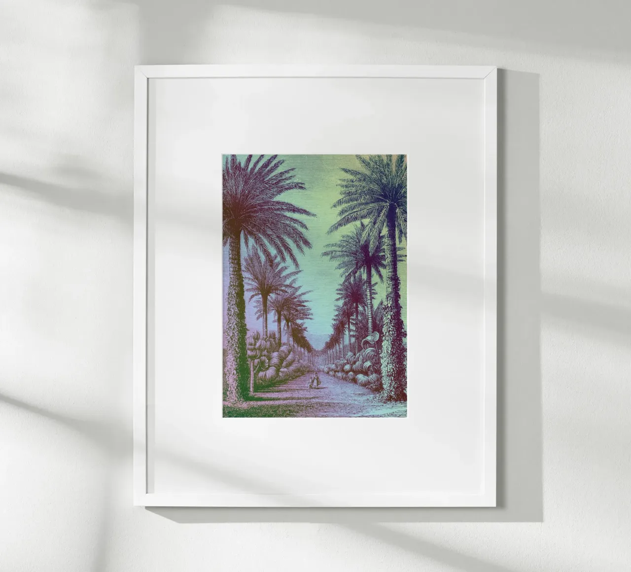 Palm Pop | Press Play Art Print Remix poster con telaio in legno da Press Play Art Prints
