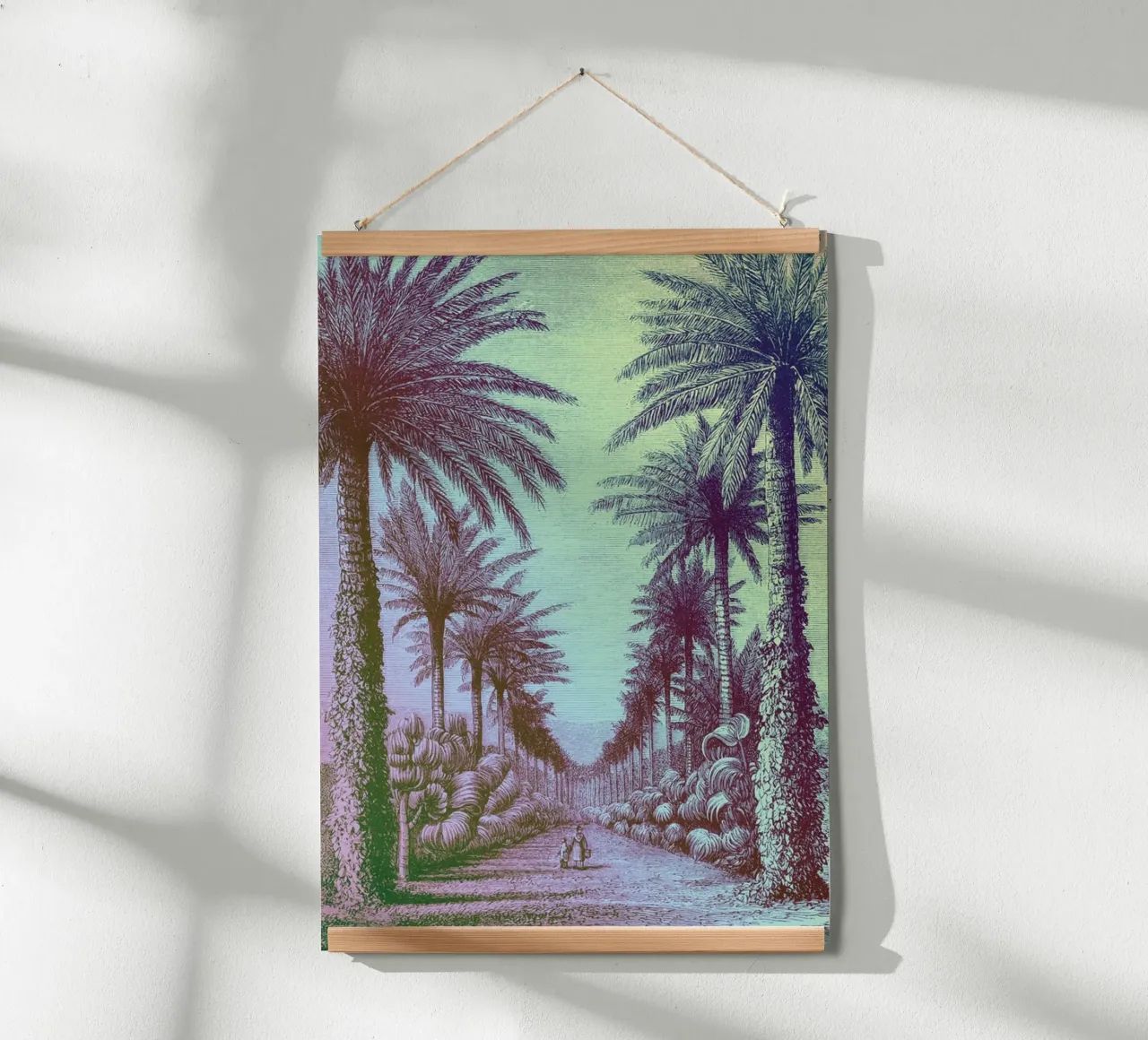 Palm Pop | Press Play Art Print Remix poster con telaio in legno da Press Play Art Prints