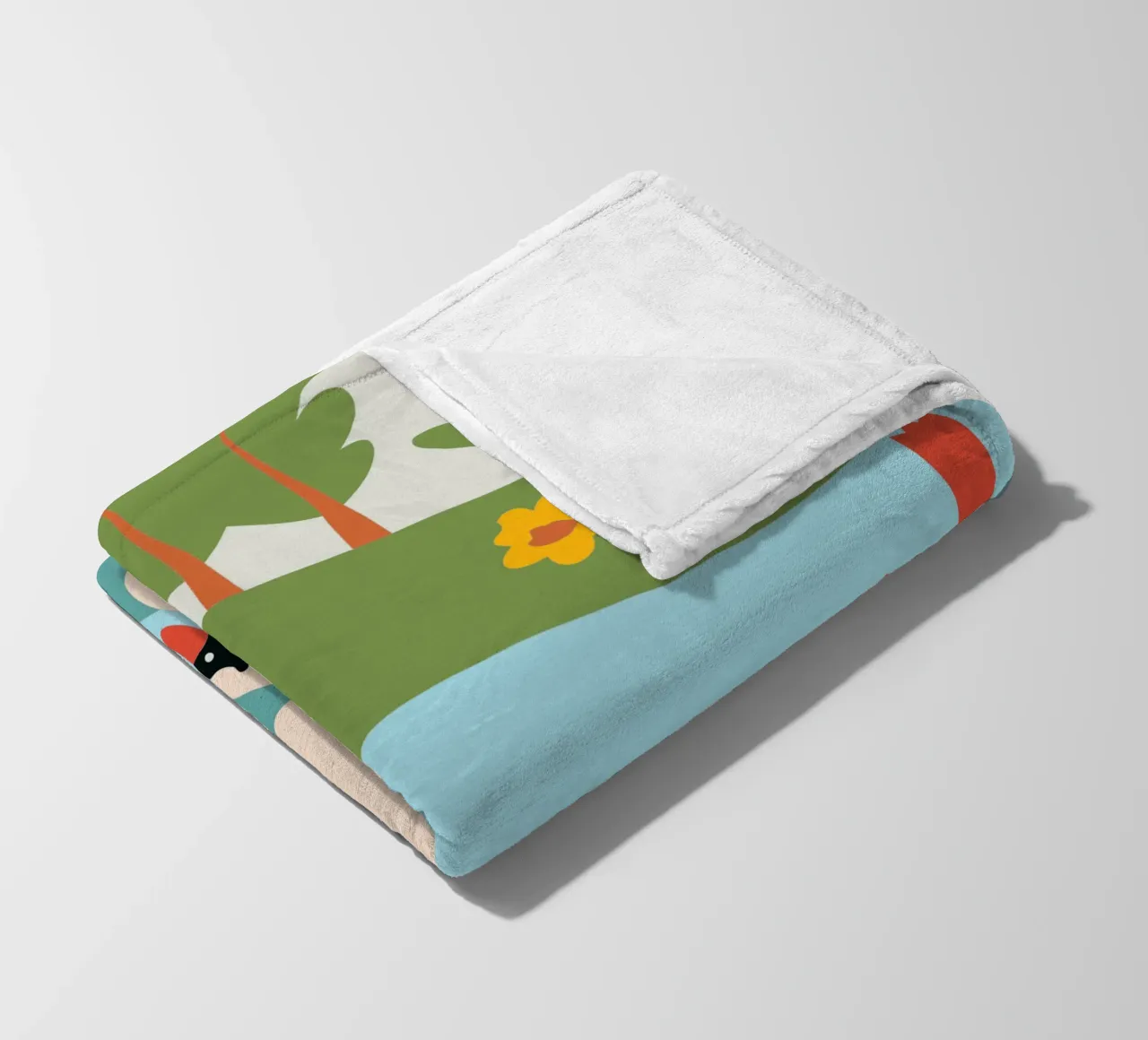 Cigno nell'acqua coperta in pile da CUTE ANIMALS