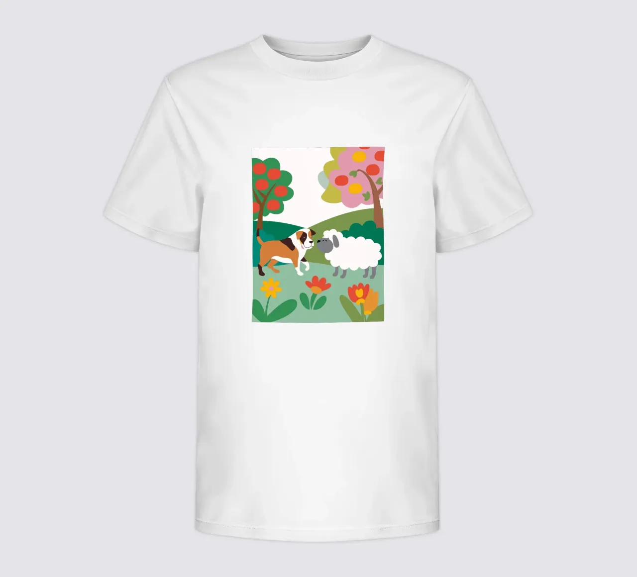 Cane e pecora t-shirt bambini da CUTE ANIMALS