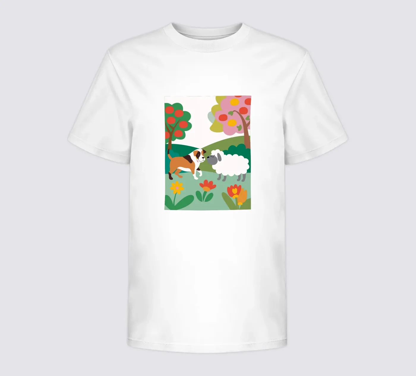Cane e pecora t-shirt bambini da CUTE ANIMALS
