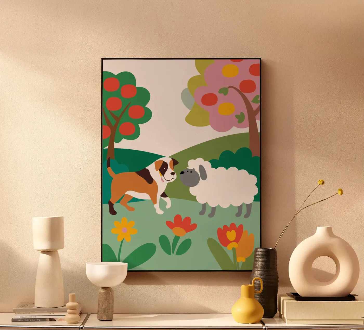 Dog and Sheep plexiglass da CUTE ANIMALS