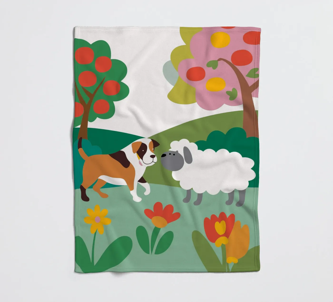 Cane e pecora coperta in pile da CUTE ANIMALS