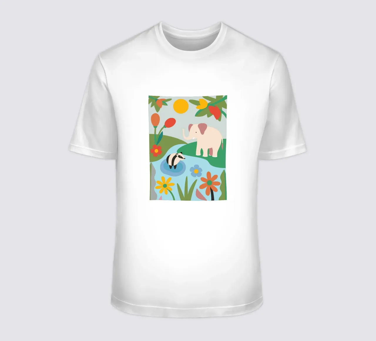 Elefante nella foresta t-shirt da CUTE ANIMALS