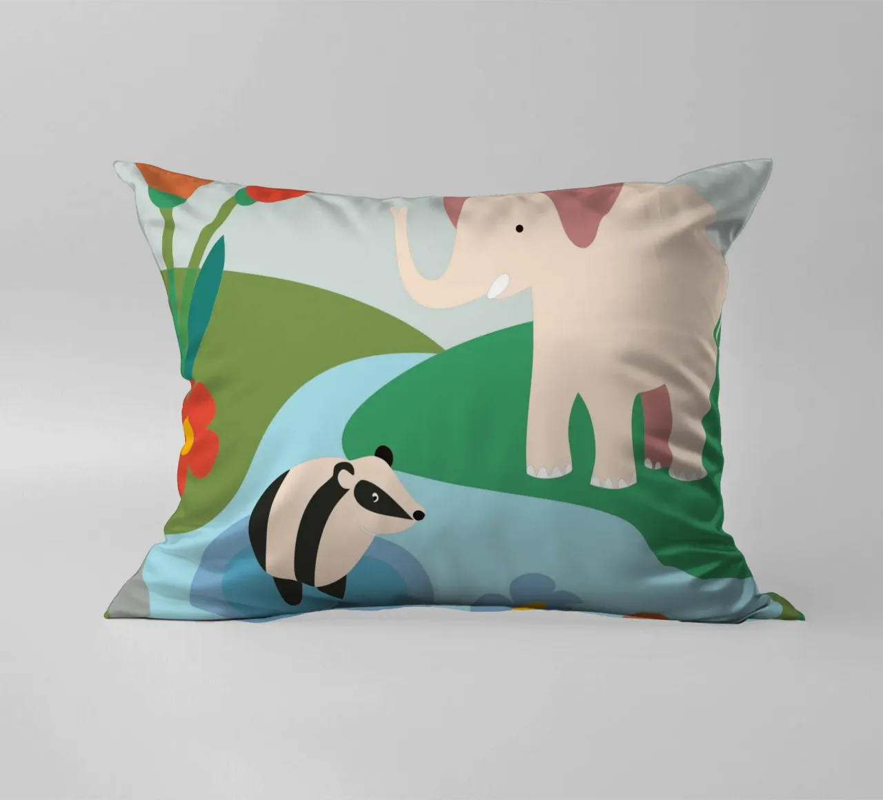 Elefante nella foresta cuscino da CUTE ANIMALS