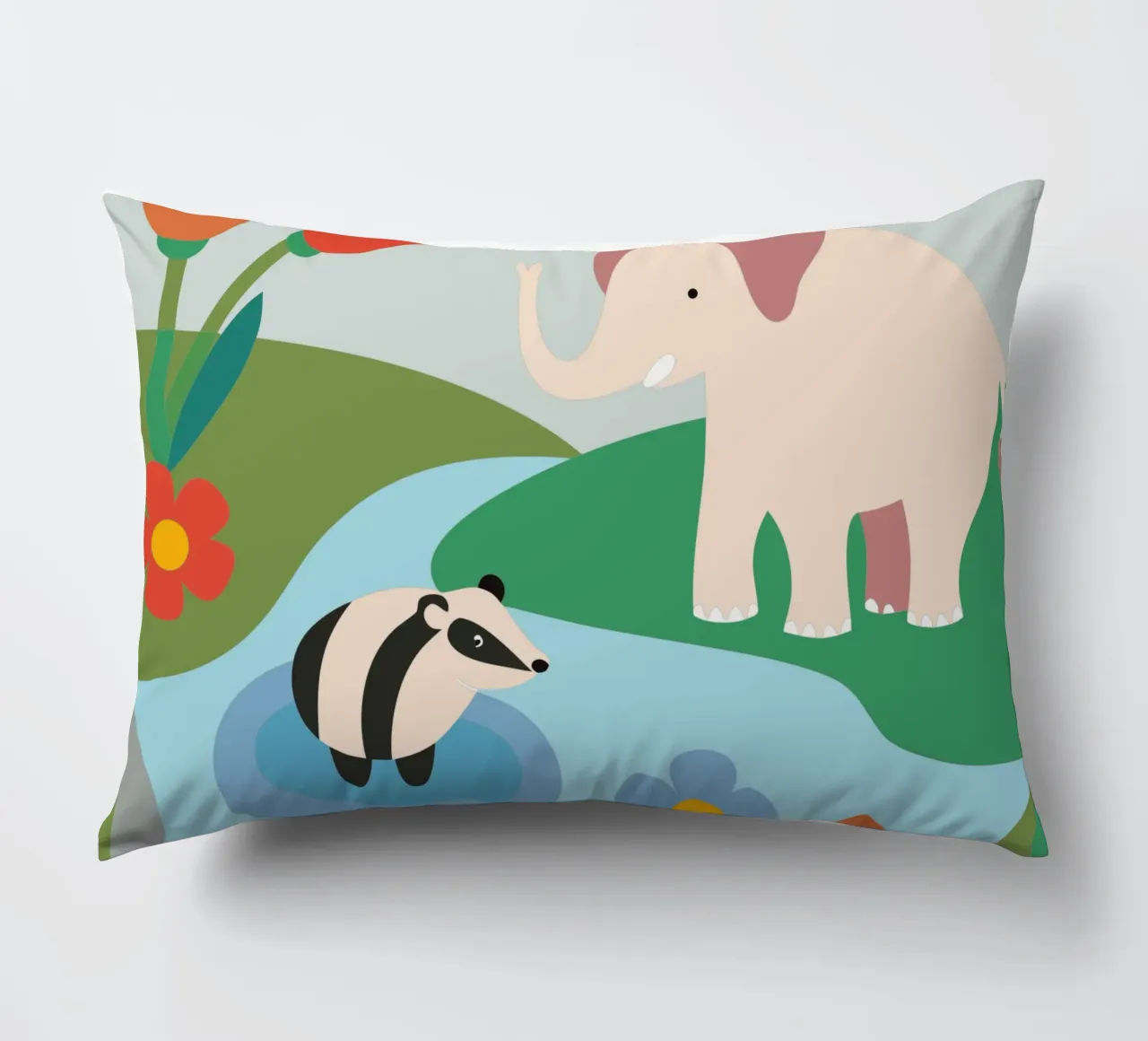 Elefante nella foresta cuscino da CUTE ANIMALS