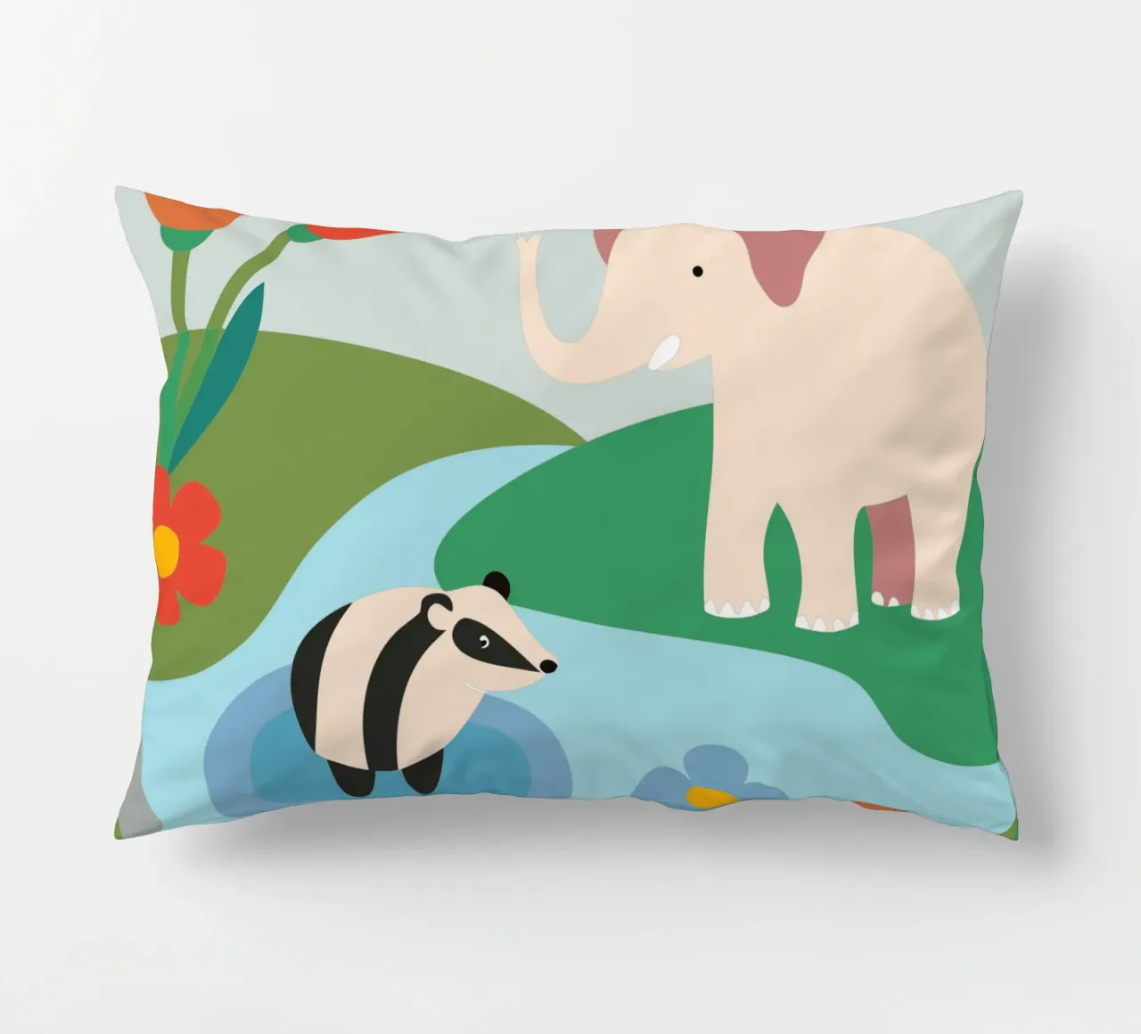 Elefante nella foresta cuscino da CUTE ANIMALS