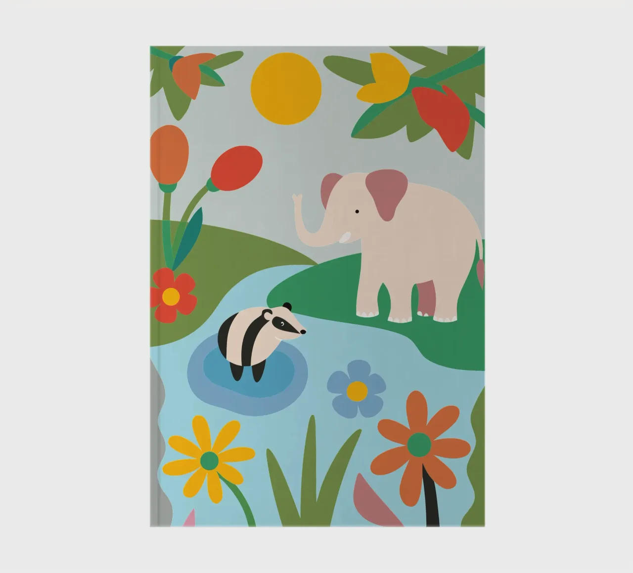 Elephant in the Forest notebook by CUTE ANIMALS