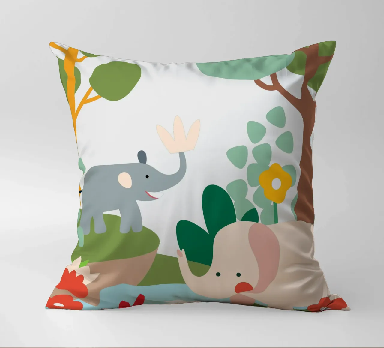 Elefante nella foresta cuscino da CUTE ANIMALS