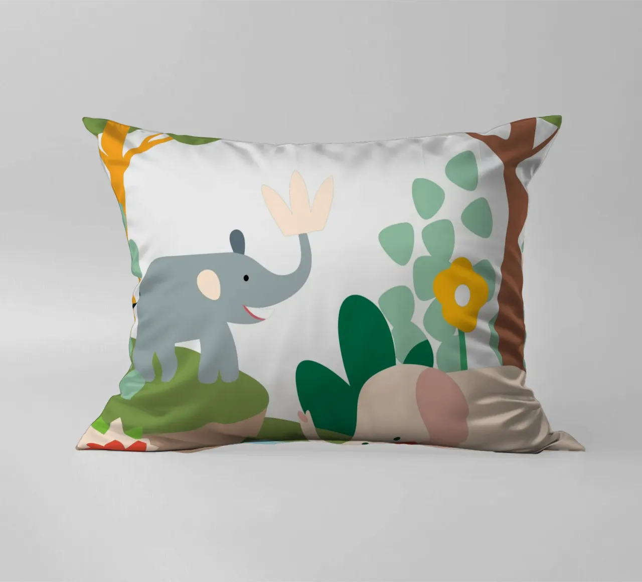 Elefante nella foresta cuscino da CUTE ANIMALS