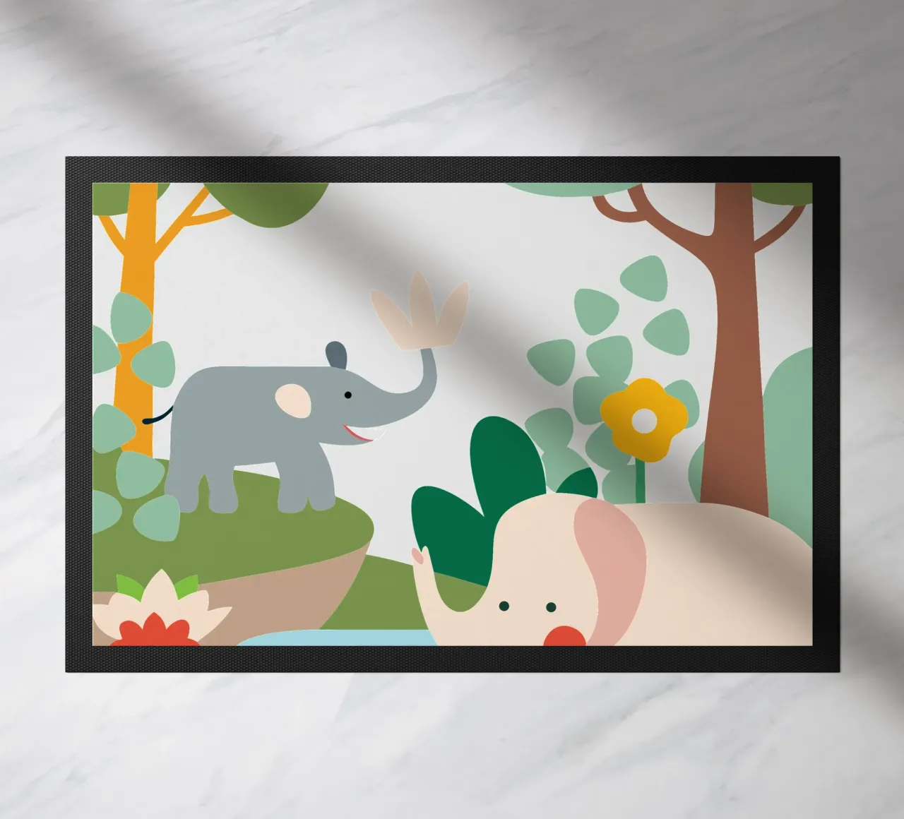 Elefante nella foresta zerbino da CUTE ANIMALS