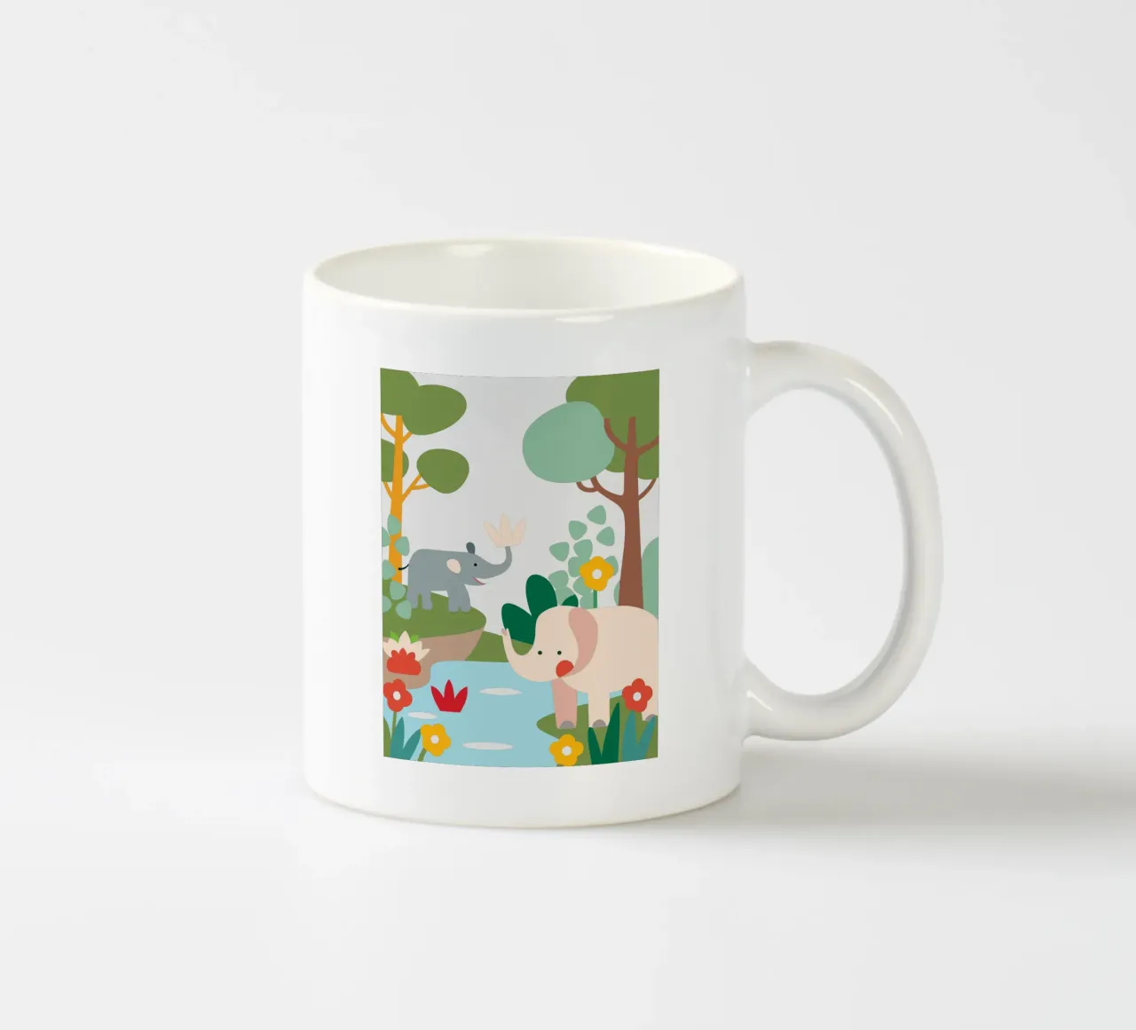 Elefante nella foresta tazza in ceramica da CUTE ANIMALS