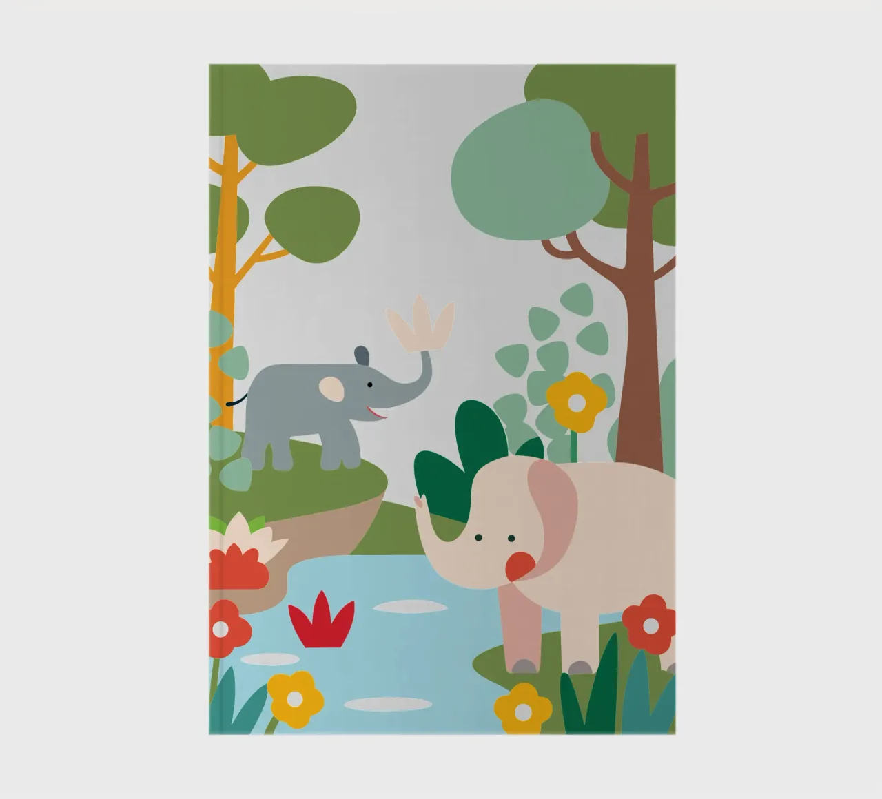 Elephant in the Forest notebook by CUTE ANIMALS