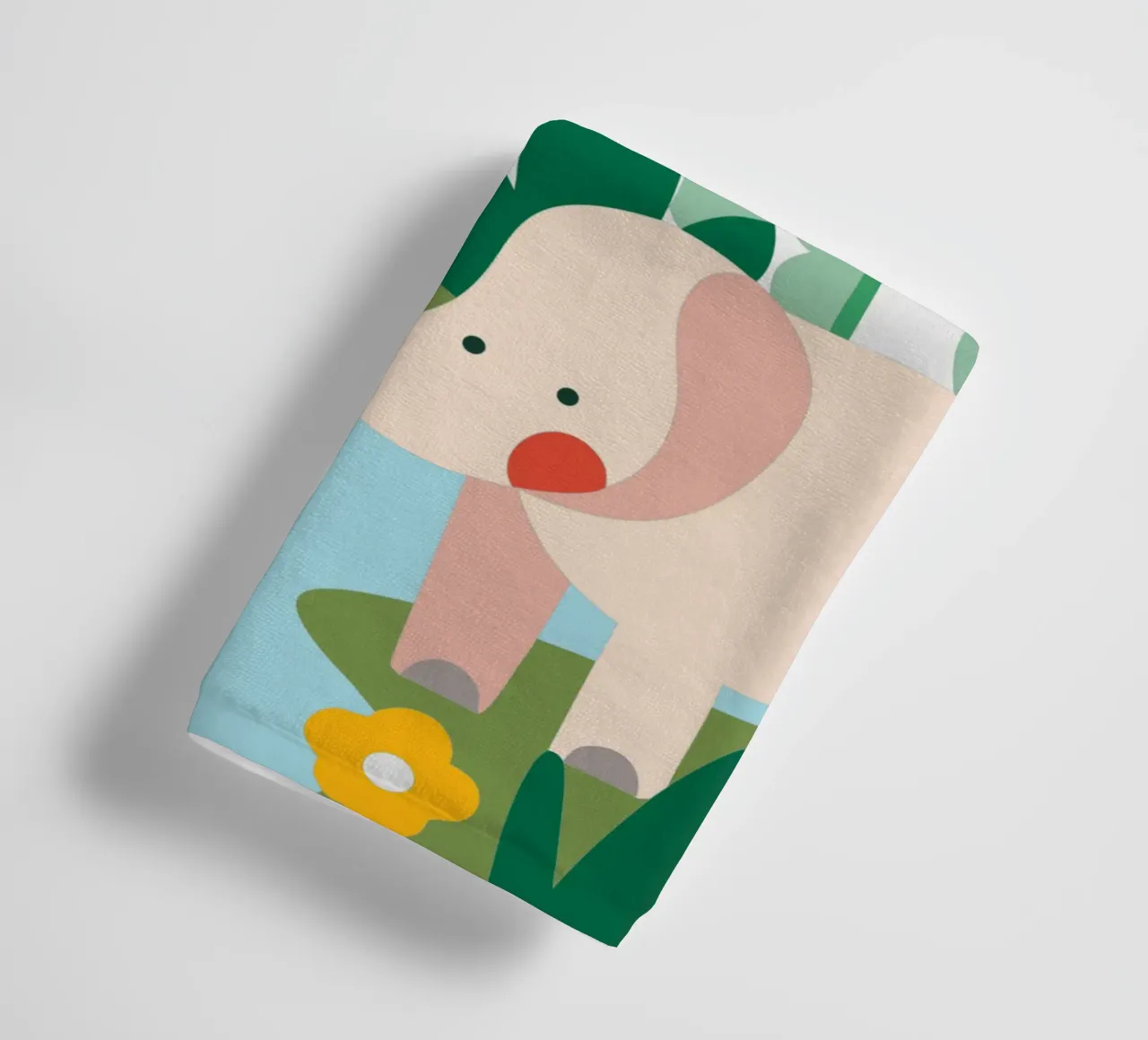 Elephant in the Forest towel by CUTE ANIMALS
