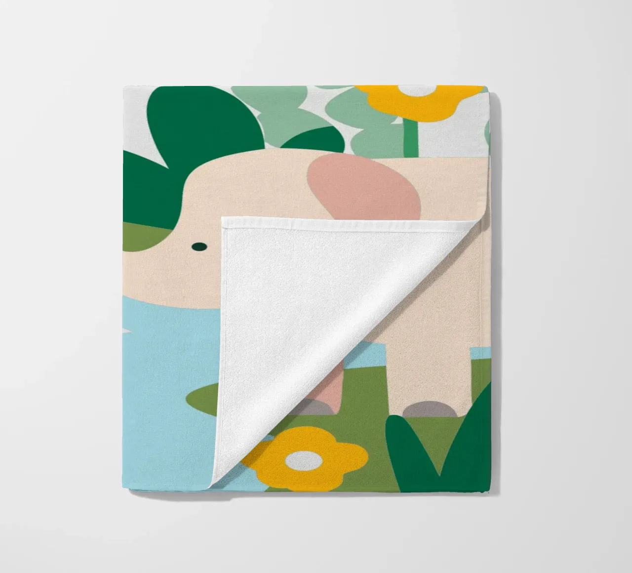 Elephant in the Forest beach towel by CUTE ANIMALS