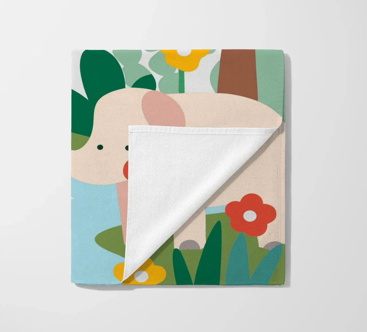 Elephant in the Forest beach towel by CUTE ANIMALS