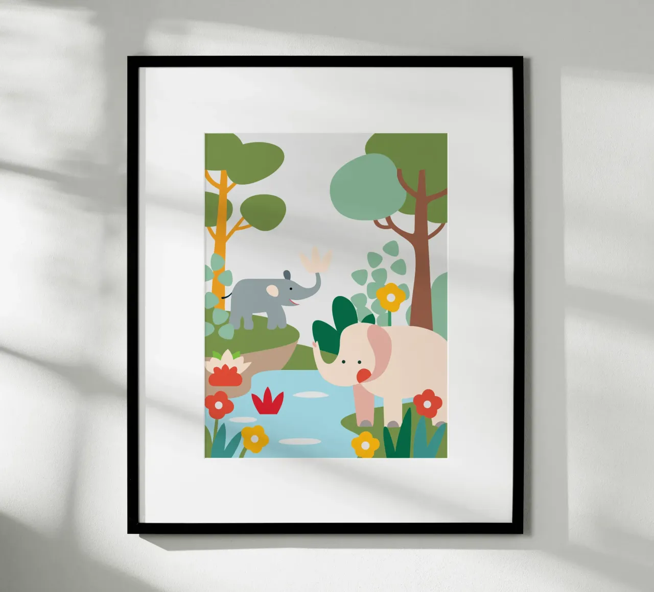 Elefant im Wald Poster von CUTE ANIMALS