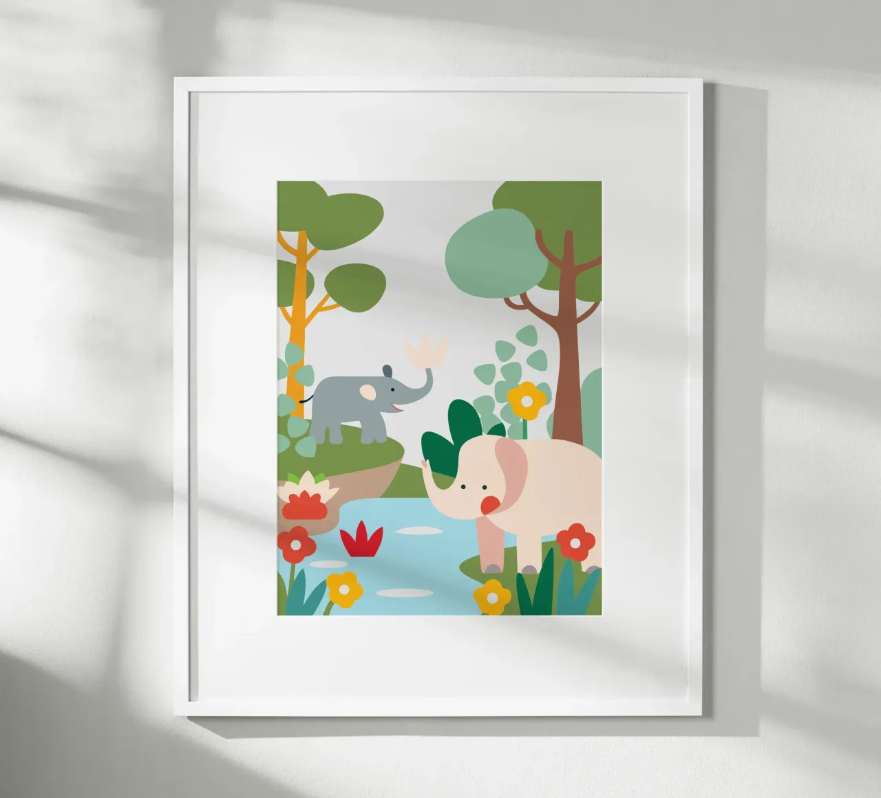 Elefant im Wald Poster von CUTE ANIMALS