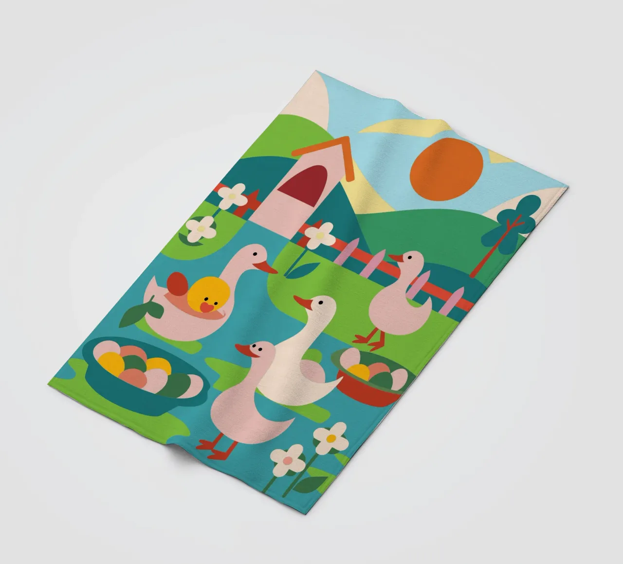 Allevare anatre coperta in pile da CUTE ANIMALS