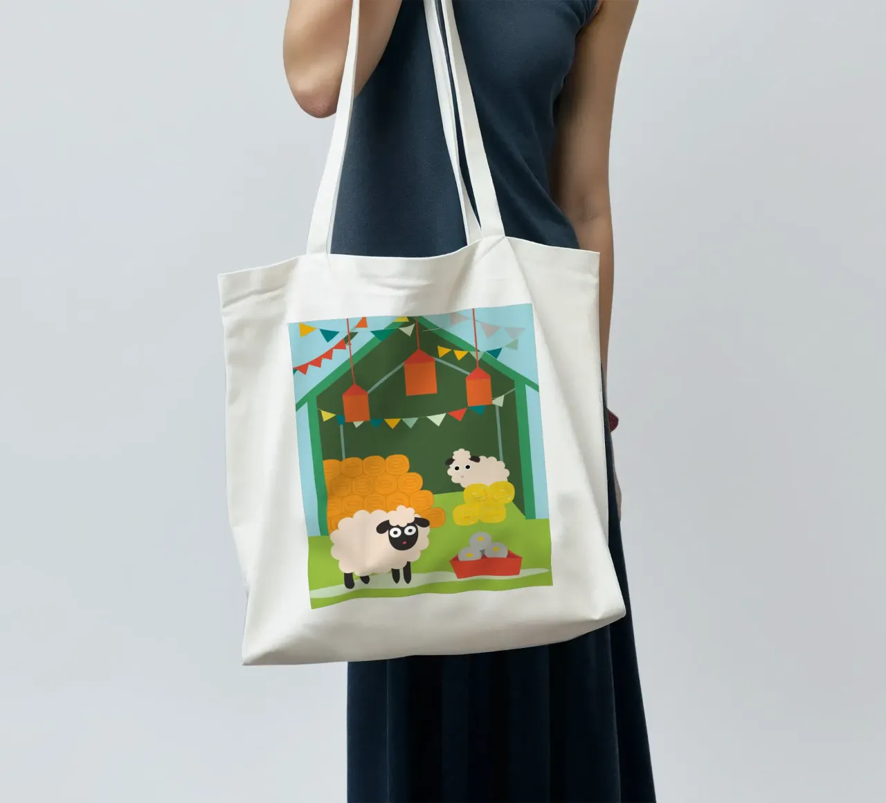 Sheep Farming borsa in juta da CUTE ANIMALS