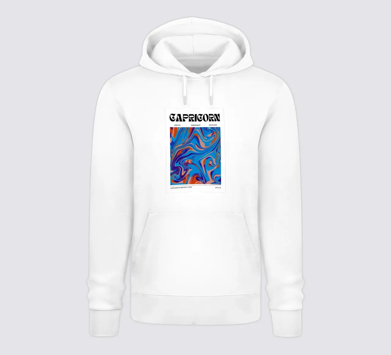 Capricorn Abstract - Bold Psychedelic Zodiac Print hoodie by NorwesClub
