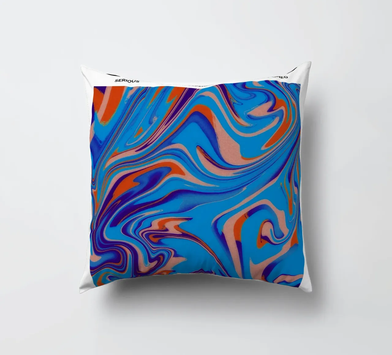 Capricorn Abstract - Bold Psychedelic Zodiac Print decorative cushion by NorwesClub