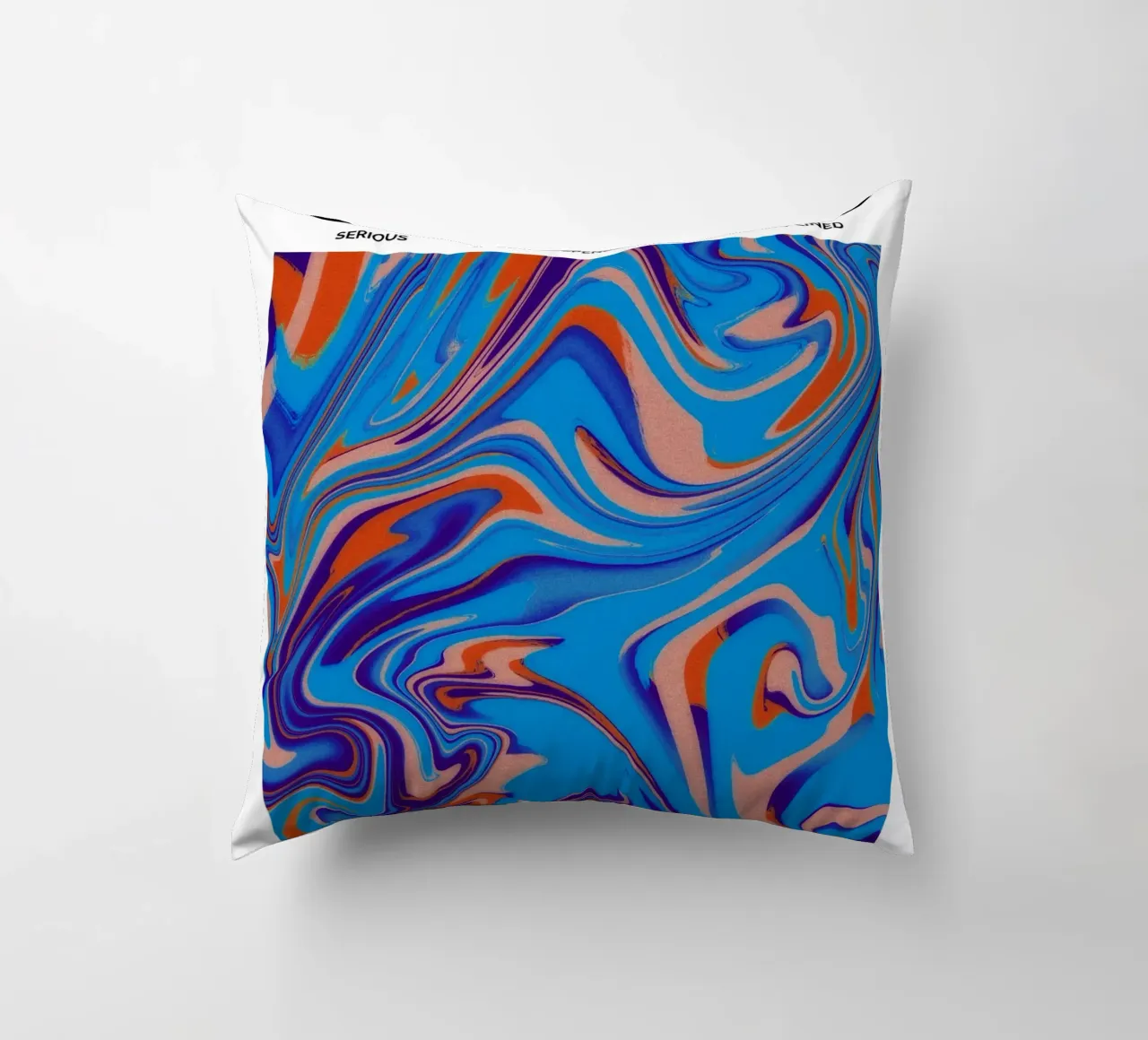 Capricorn Abstract - Bold Psychedelic Zodiac Print decorative cushion by NorwesClub