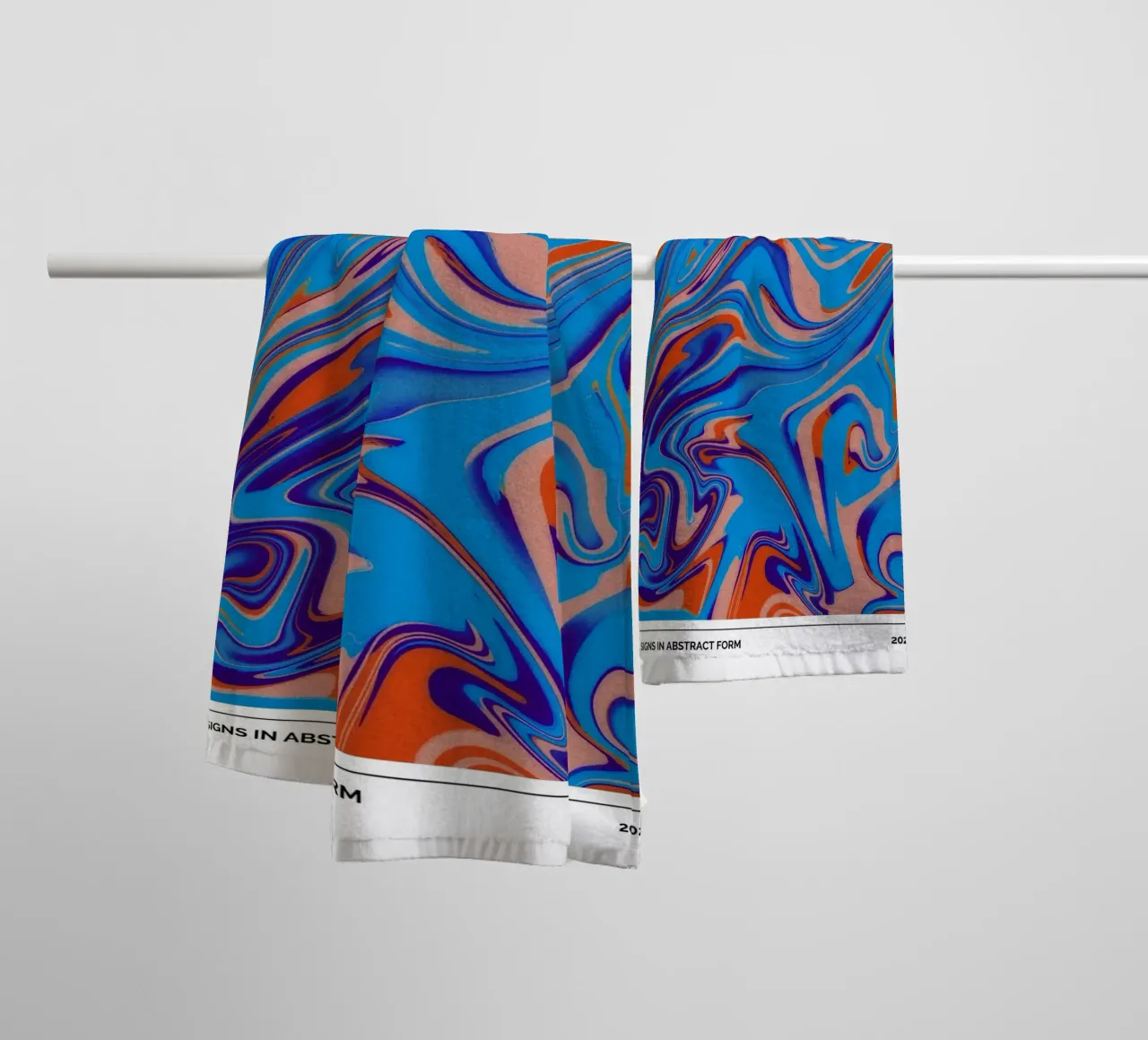 Capricorn Abstract - Bold Psychedelic Zodiac Print towel by NorwesClub