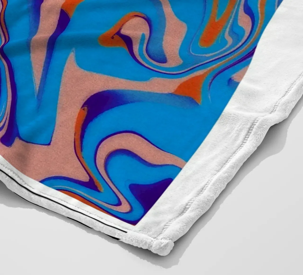 Capricorn Abstract - Bold Psychedelic Zodiac Print fleece blanket by NorwesClub